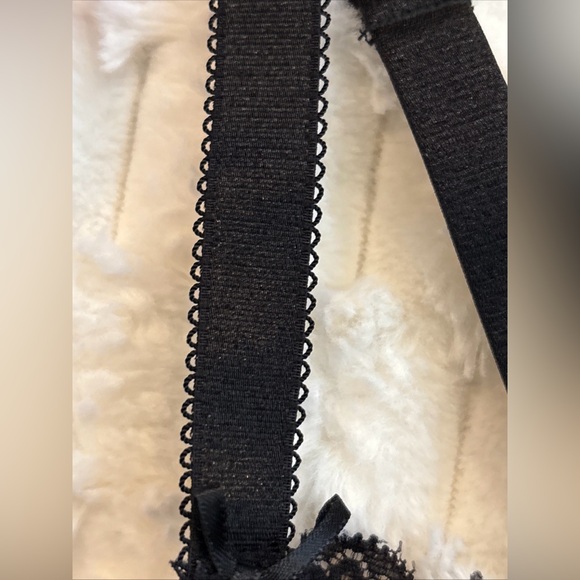 Adore Me Womens Black Lace Mesh  Underwire Back Closure Bra 40D Coquette - Picture 7 of 13